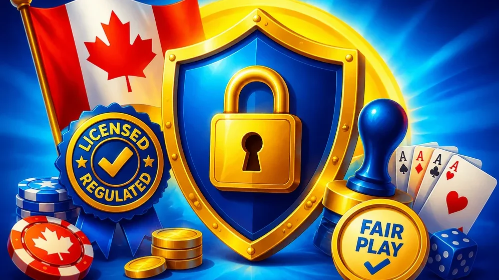 license badge with padlock and regulatory seal